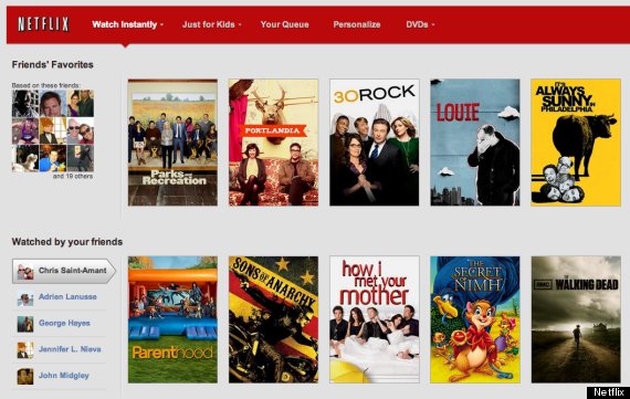 netflix facebook integration