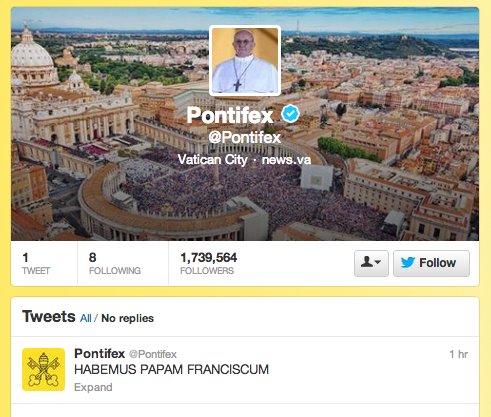 fake pope twitter