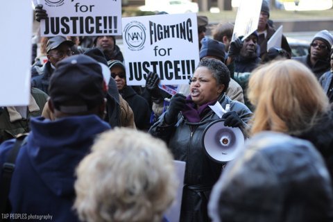 detroit protest