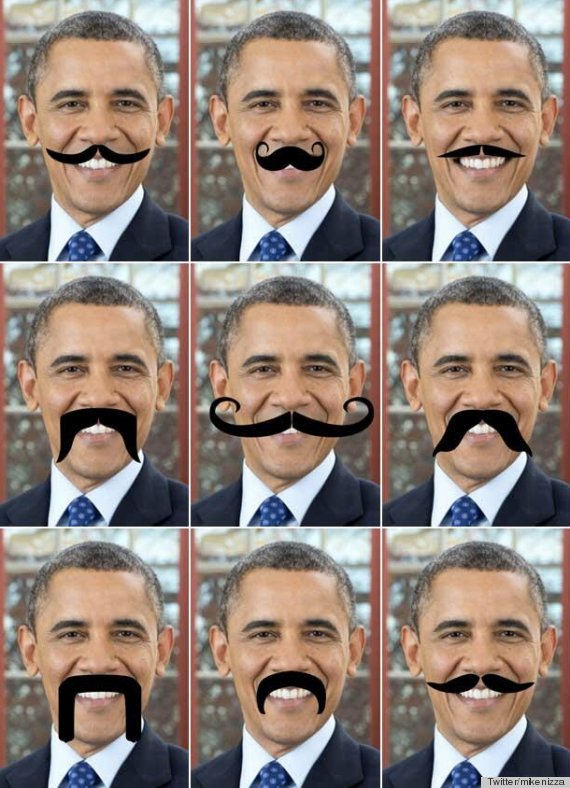 obama fake mustache