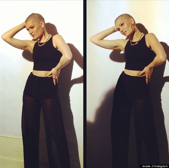 jessie j shaves head