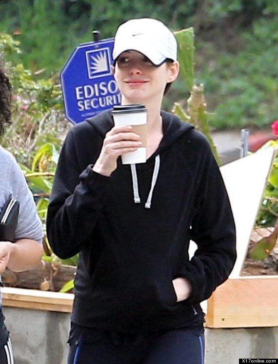 anne hathaway bare faced