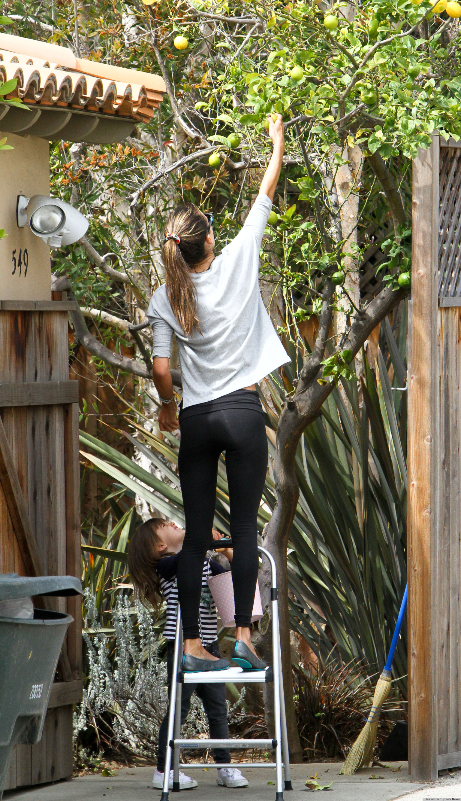 Alessandra Ambrosio And Daughter Anja Show Off Their Gardening Skills ...