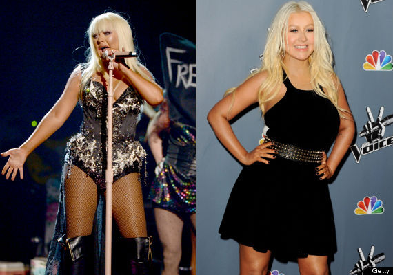 christina aguilera weight loss