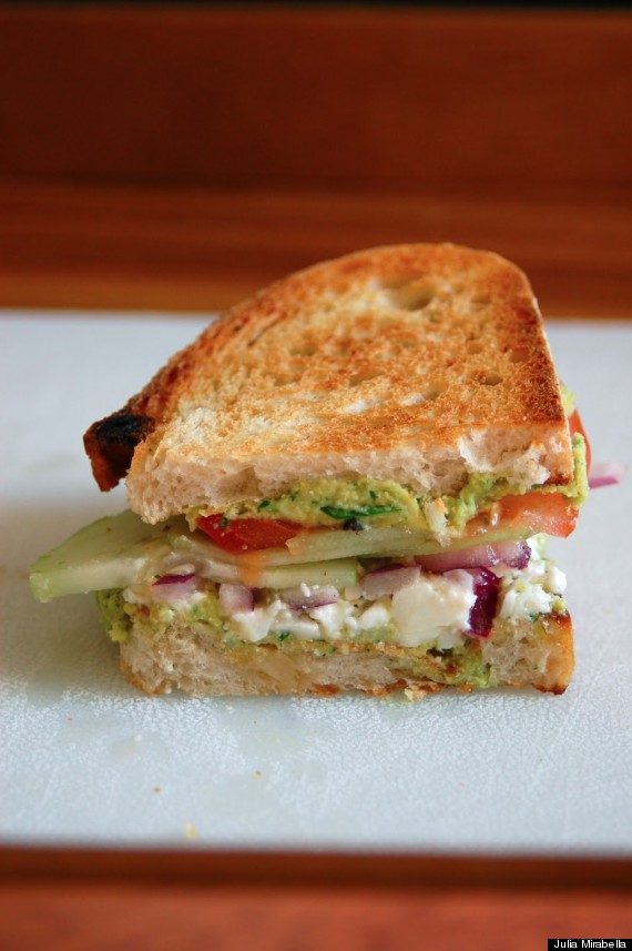 greek salad sandwich