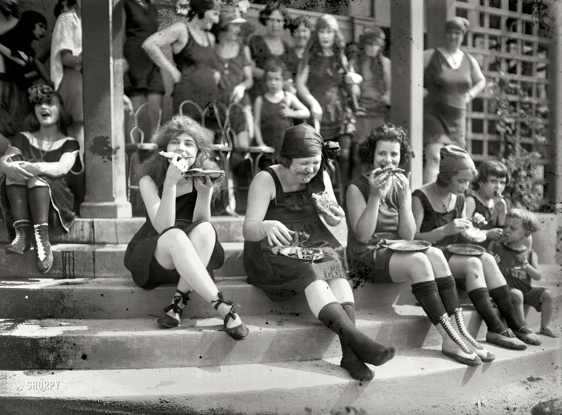 vintage pie eating contest