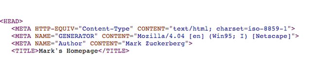 mark zuckerbergs first website