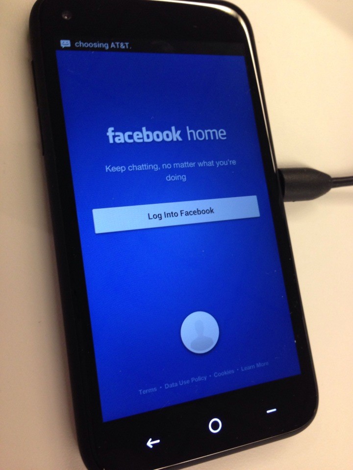 htc first facebook home