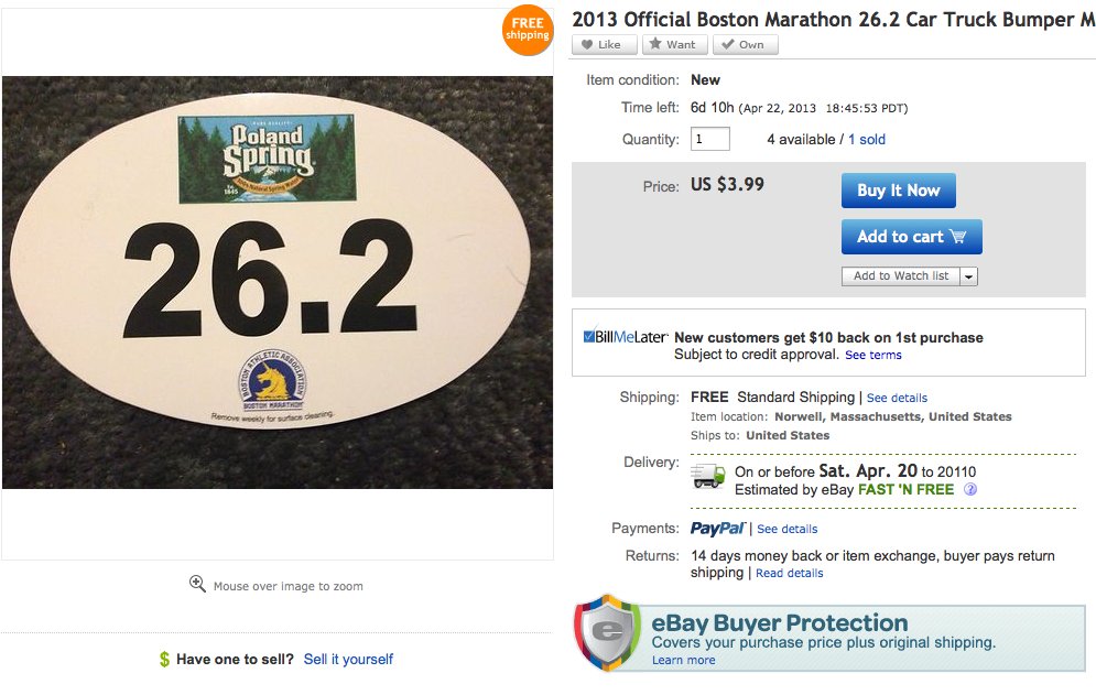 boston marathon ebay 2