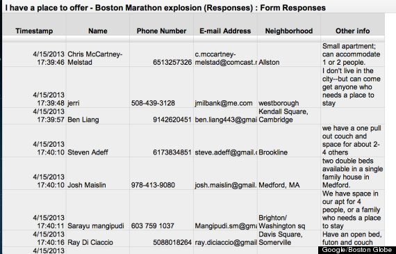 boston marathon google doc