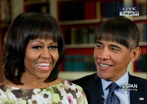 obama with bangs