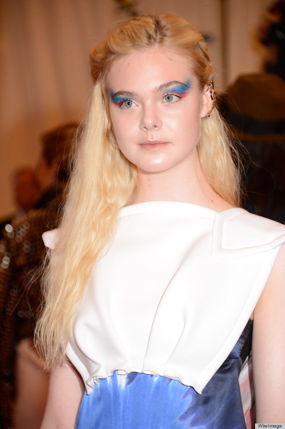 elle fanning met gala makeup