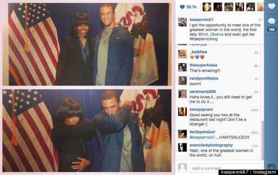 michelle obama kaepernicking