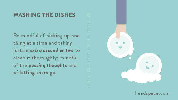 washing dishes