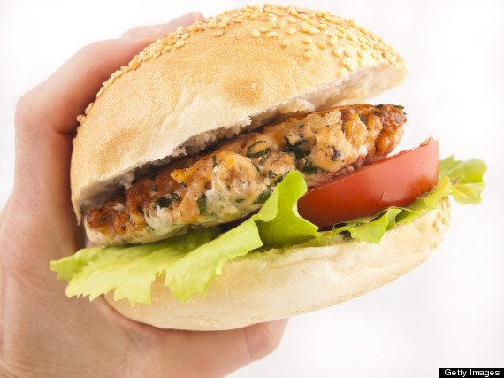 salmon burger