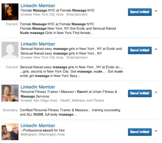 linkedin prostitutes