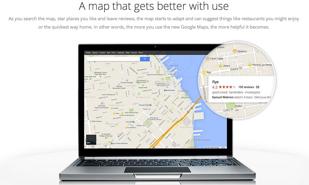 new google maps