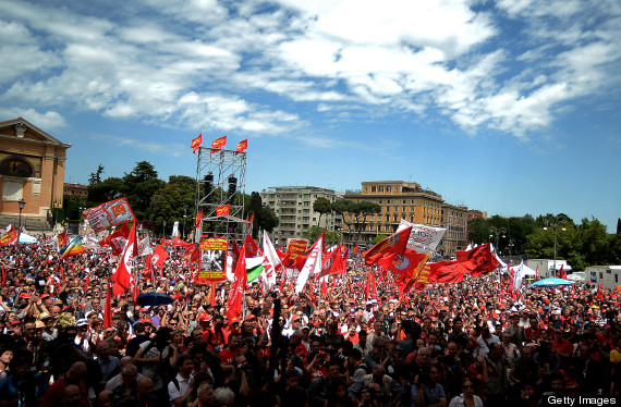 Rome Austerity Protesters Take To Streets Over High Unemployment (PICTURES)