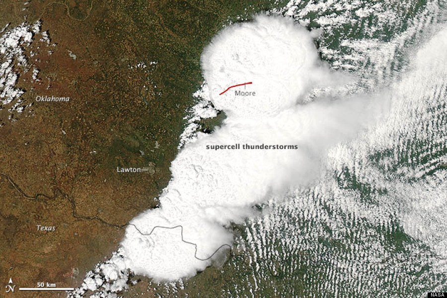 oklahoma tornado from space