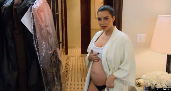 kim kardashian baby bump