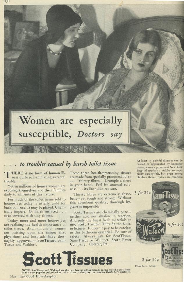 1927 Scottissue Toilet Paper Ad ~ Child Does Headstand, Vintage Health &  Beauty Ads