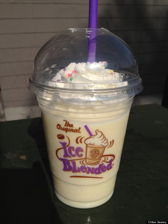 coffee bean birthday cake ice blended