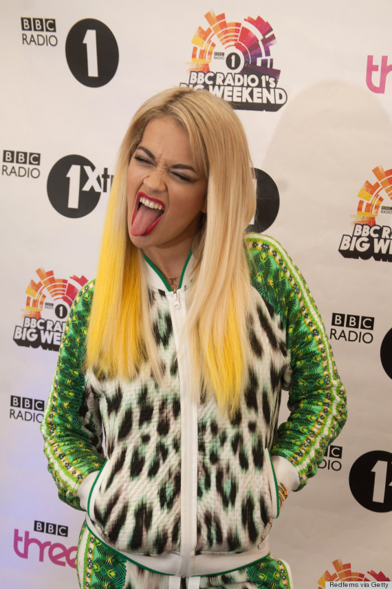 rita ora yellow hair