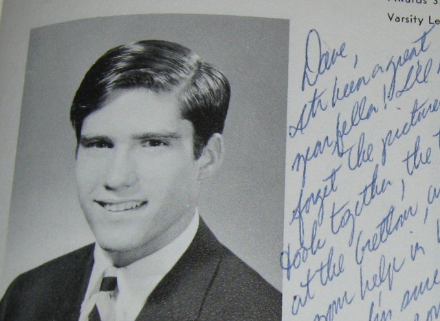 mitt romney yearbook