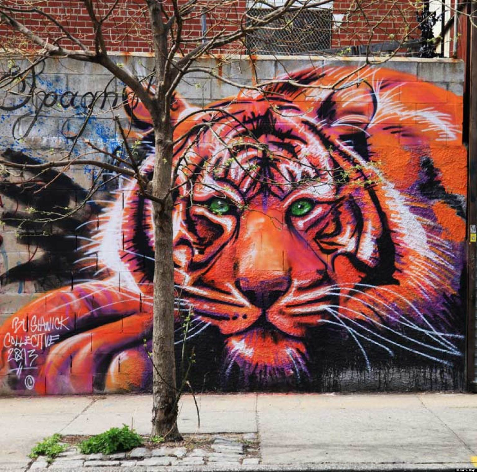 Манчестер стрит арт тигры
