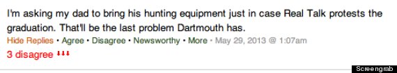 dartmouth threat