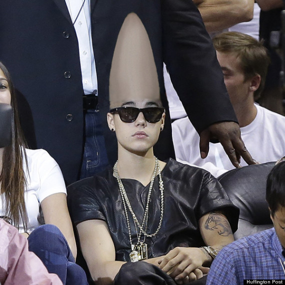 bieber conehead hat