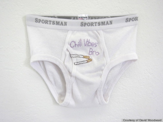 underwear art display