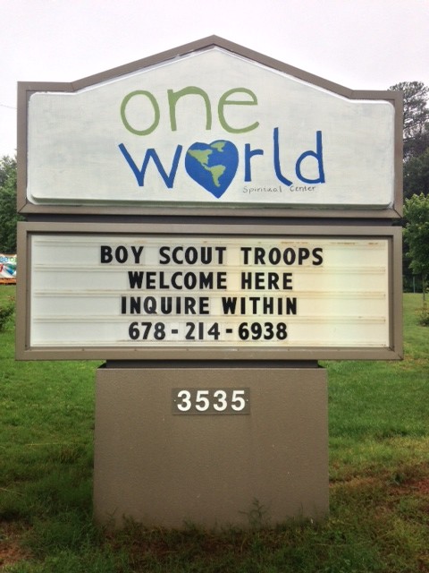 church welcomes scouts