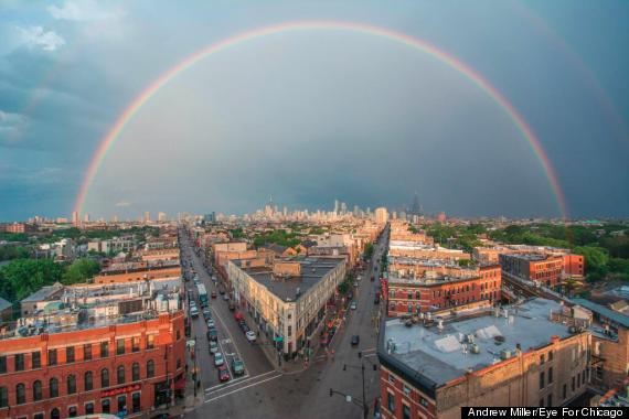 double rainbow chicago photo