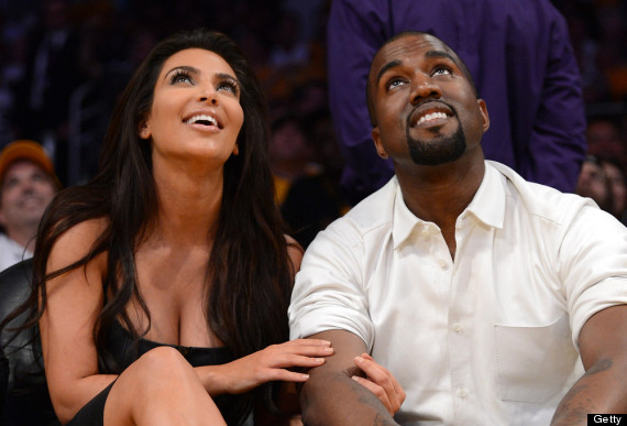 kim kardashian kanye west court side