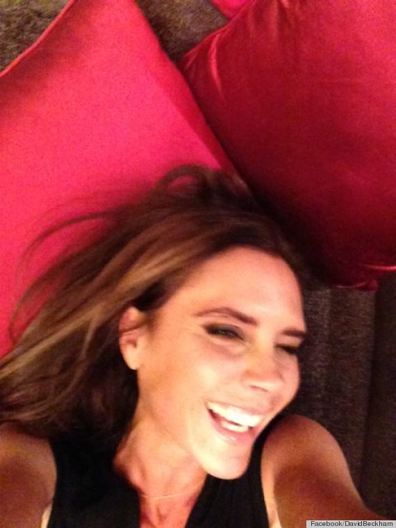 victoria beckham laughing