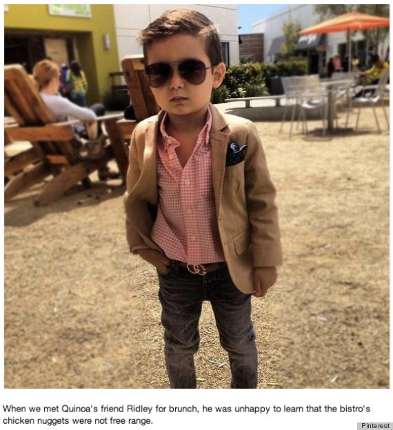 imaginary welldressed toddler