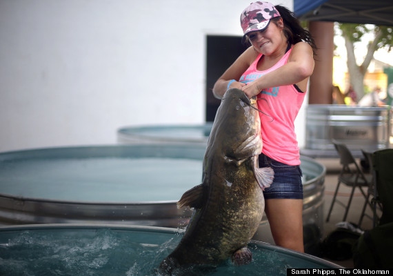 Lucy Millsap, 'Bare Knuckle Babe,' Wins 2013 Okie Noodling