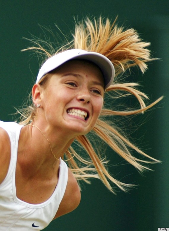 maria sharapova ponytail