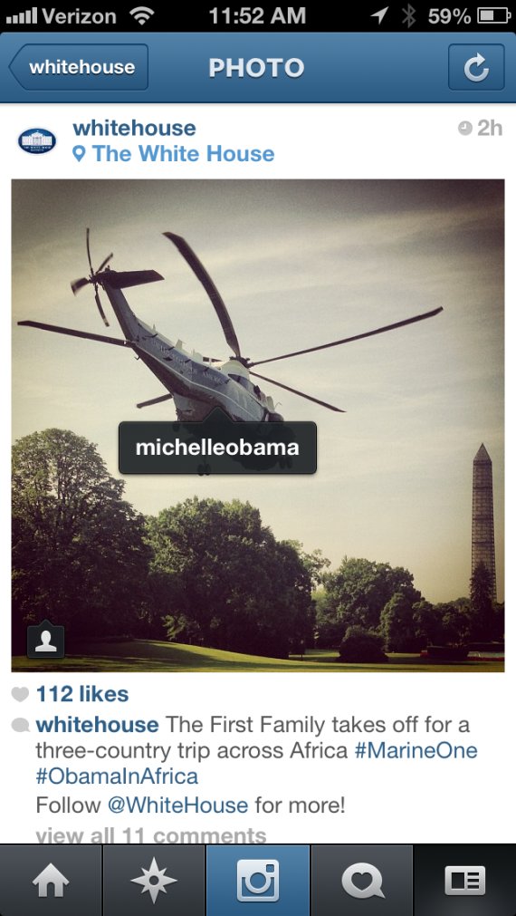 michelle obama instagram