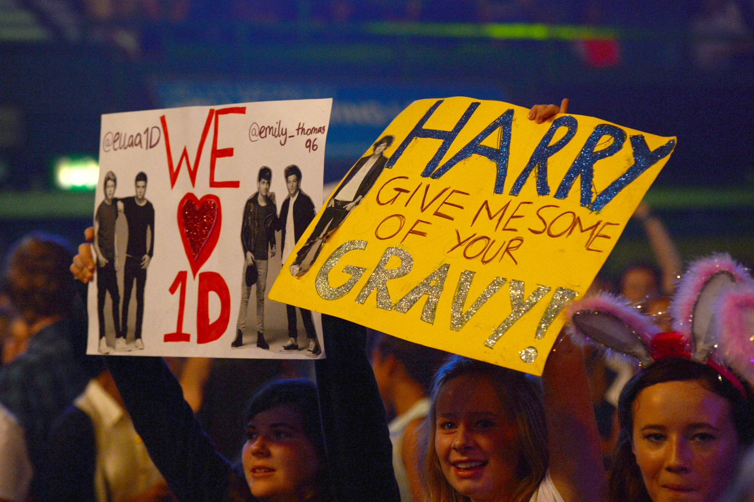 One Direction Signs Made By Fans