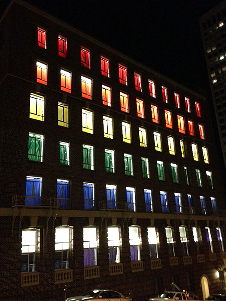 gay pride windows