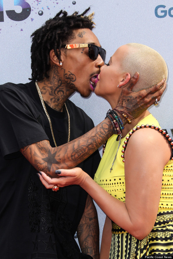 Wiz Khalifa Sex Hot Com - Amber Rose & Wiz Khalifa Kiss With A LOT Of Tongue (PHOTO) | HuffPost  Entertainment
