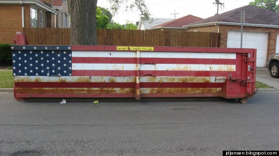 flag dumpster