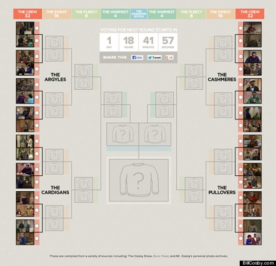 cosby sweater bracket