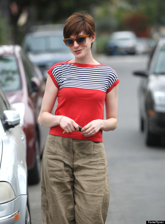 anne hathaway pants