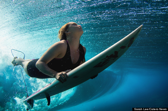 underwater surfing