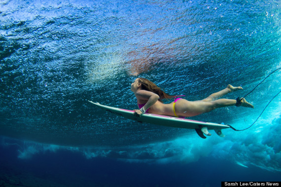 surfing underwater