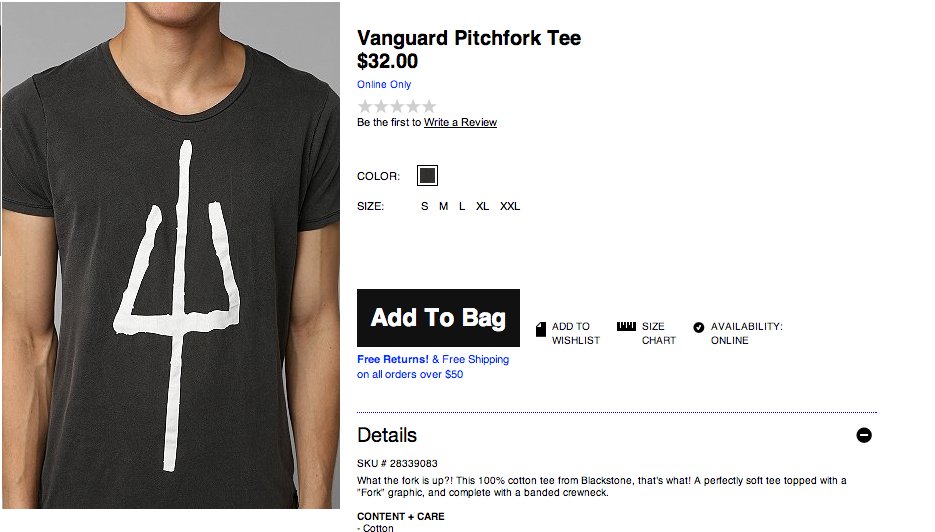 urban outfitters pitchfork tshirt