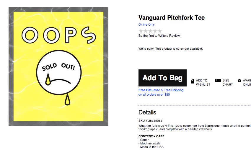 vanguard pitchfork tee